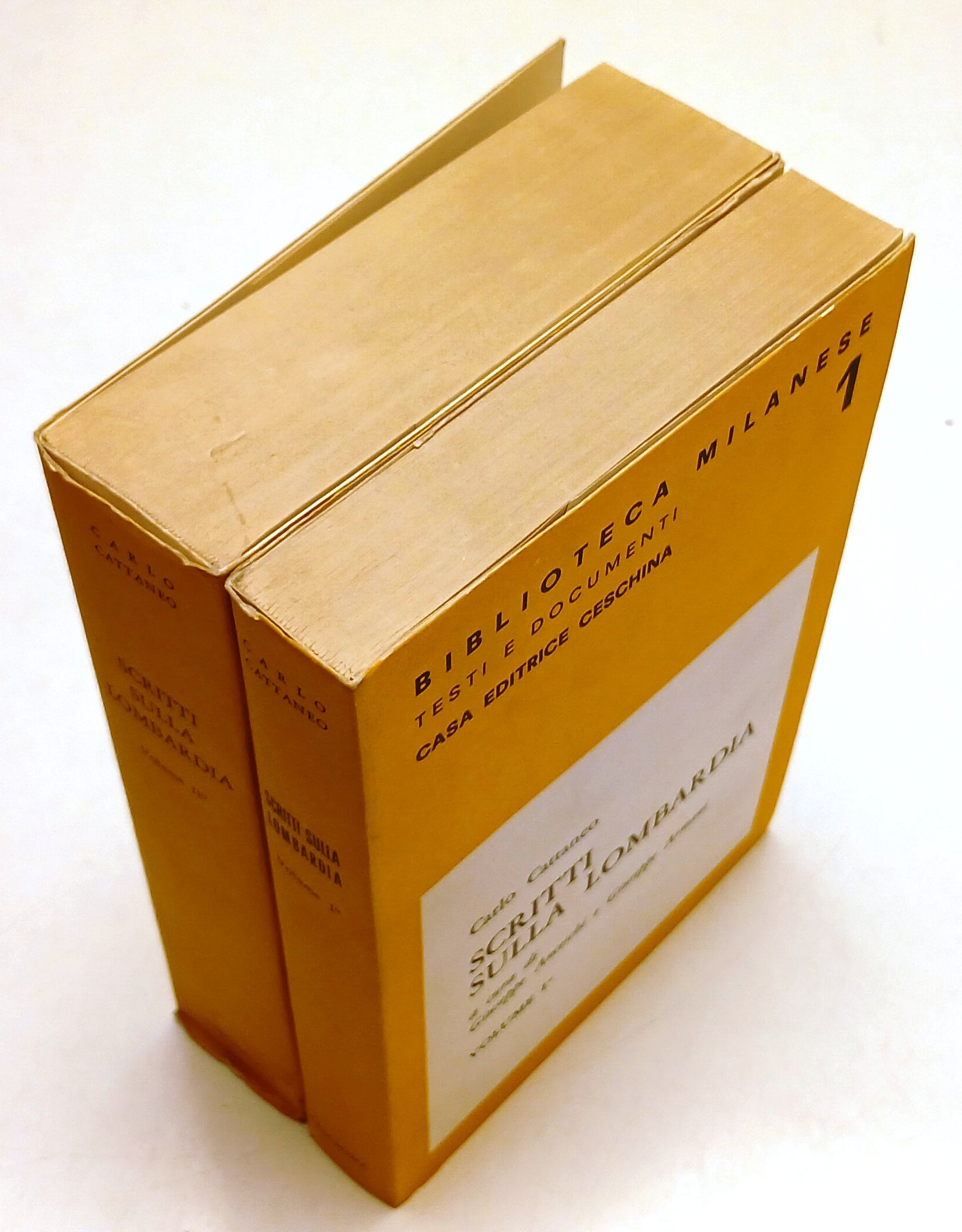 LS- SCRITTI SULLA LOMBARDIA 1/2 - CARLO CATTANEO - CESCHINA --- 1971- BS- YFSXXX