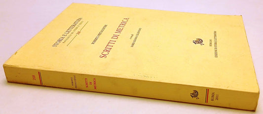 LZ- SCRITTI DI METRICA- ROBERTO PETRAGOSTINI- STORIA LETTERATURA- 2012- B- YFS11