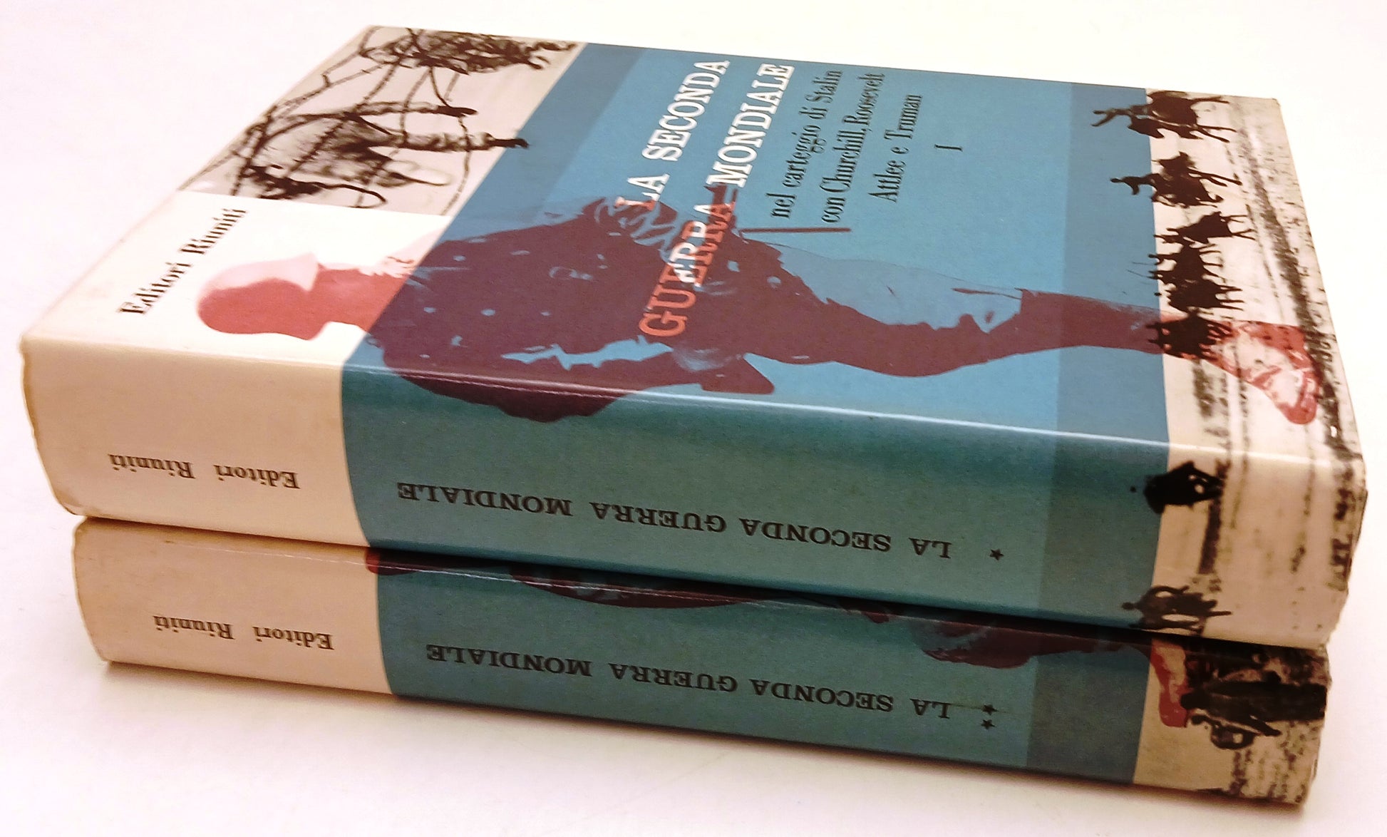 LS- LA SECONDA GUERRA MONDIALE 2 VOLUMI -- EDITORI RIUNITI --- 1957 - CS- ZFS40