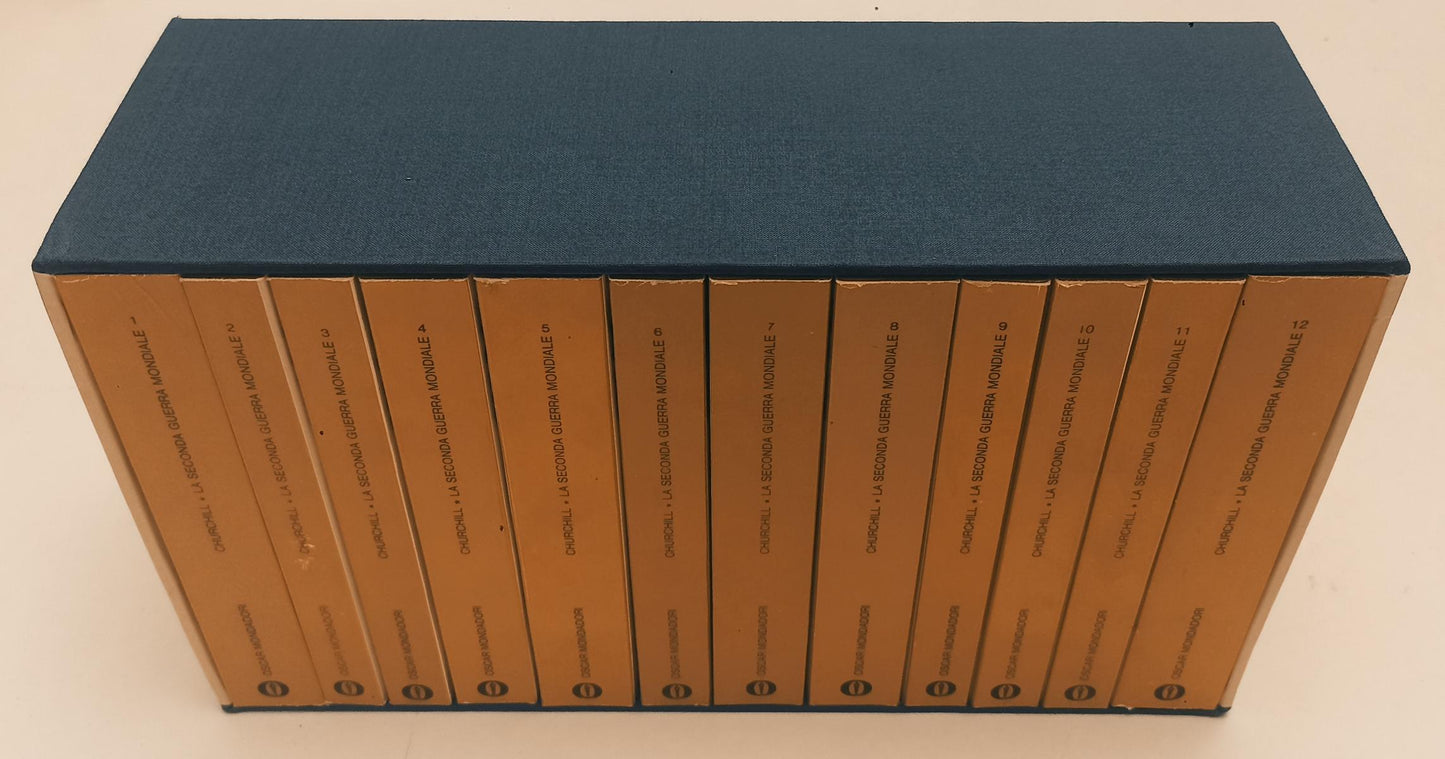 LS- LA SECONDA GUERRA MONDIALE 12 VOLUMI- CHURCHILL- MONDADORI- OSCAR-- 1970- B- XFS