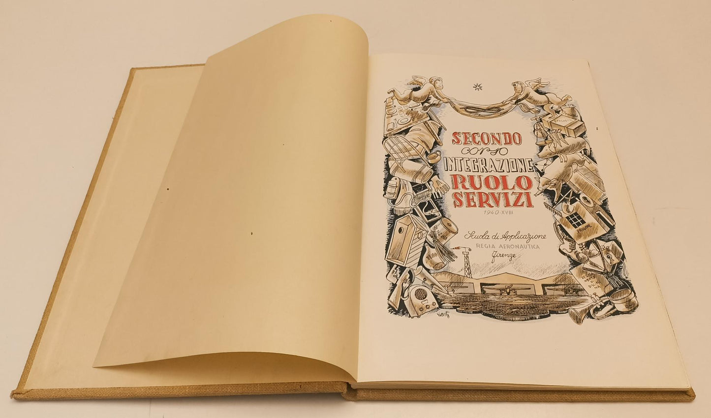 LM- SECONDO CORSO INTEGRAZIONE RUOLO SERVIZI 1940-XVIII ARMA AERONAUTICA- YFS240