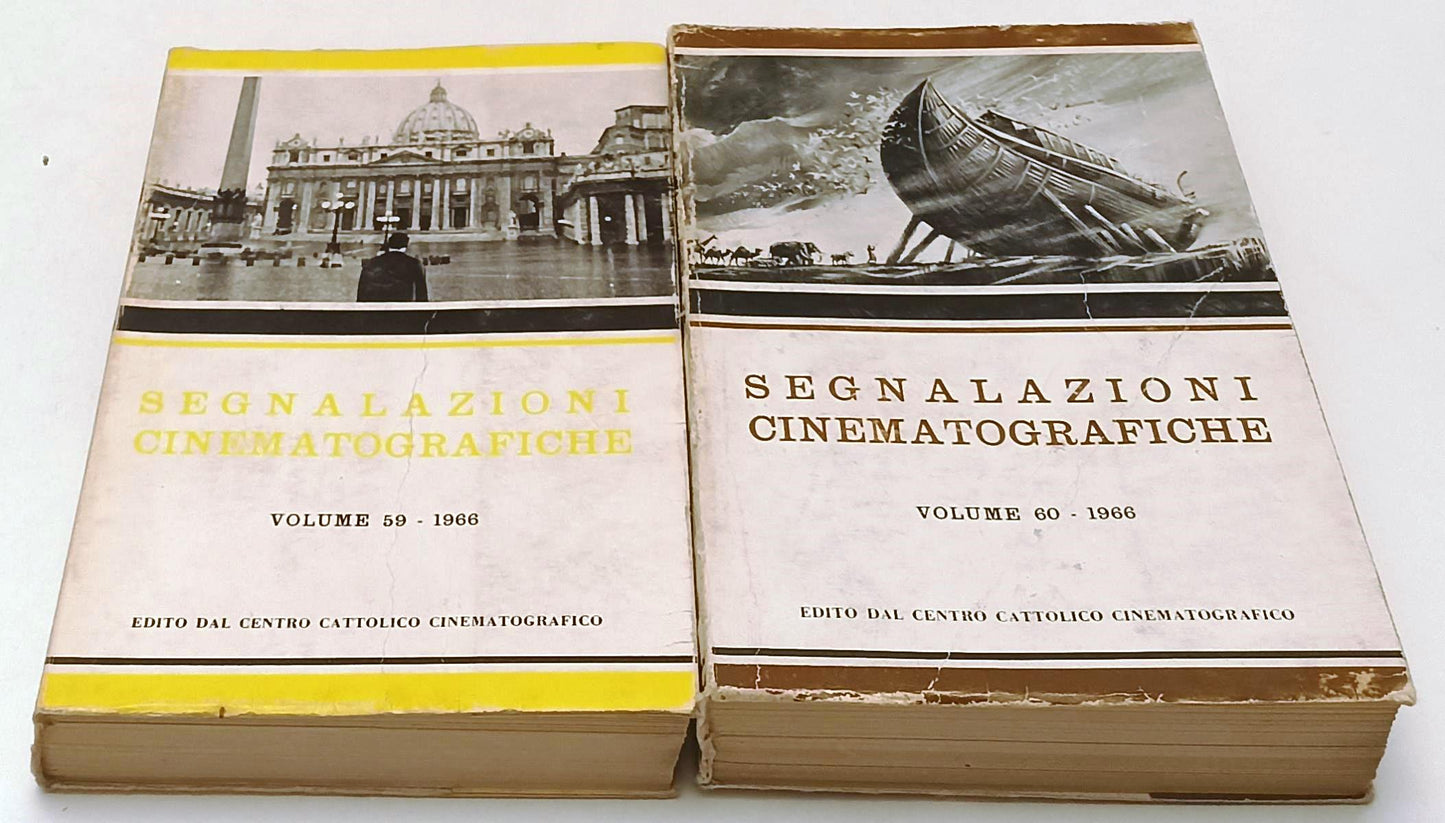 LW- SEGNALAZIONI CINEMATOGRAFICHE VOLUMI 59/60 1966 - CENTRO CATTOLICO - YFS488