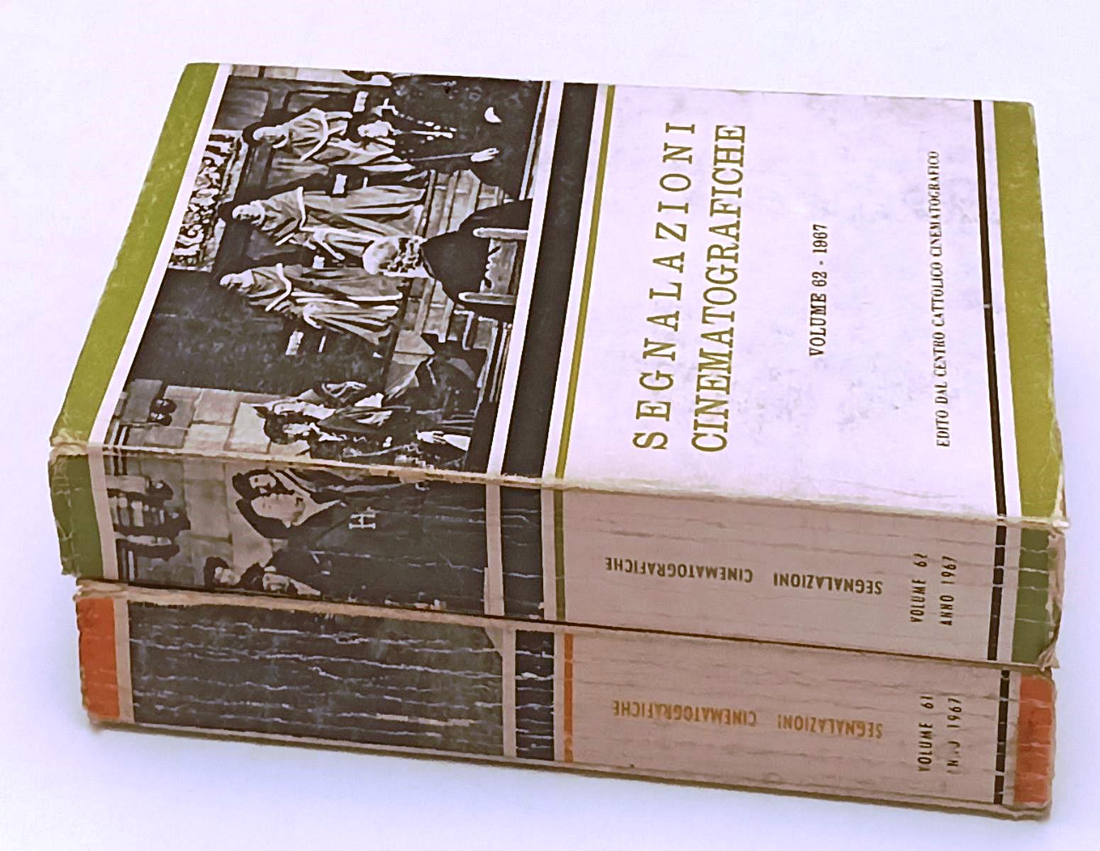 LW- SEGNALAZIONI CINEMATOGRAFICHE VOLUMI 61/62 1967 - CENTRO CATTOLICO - YFS488