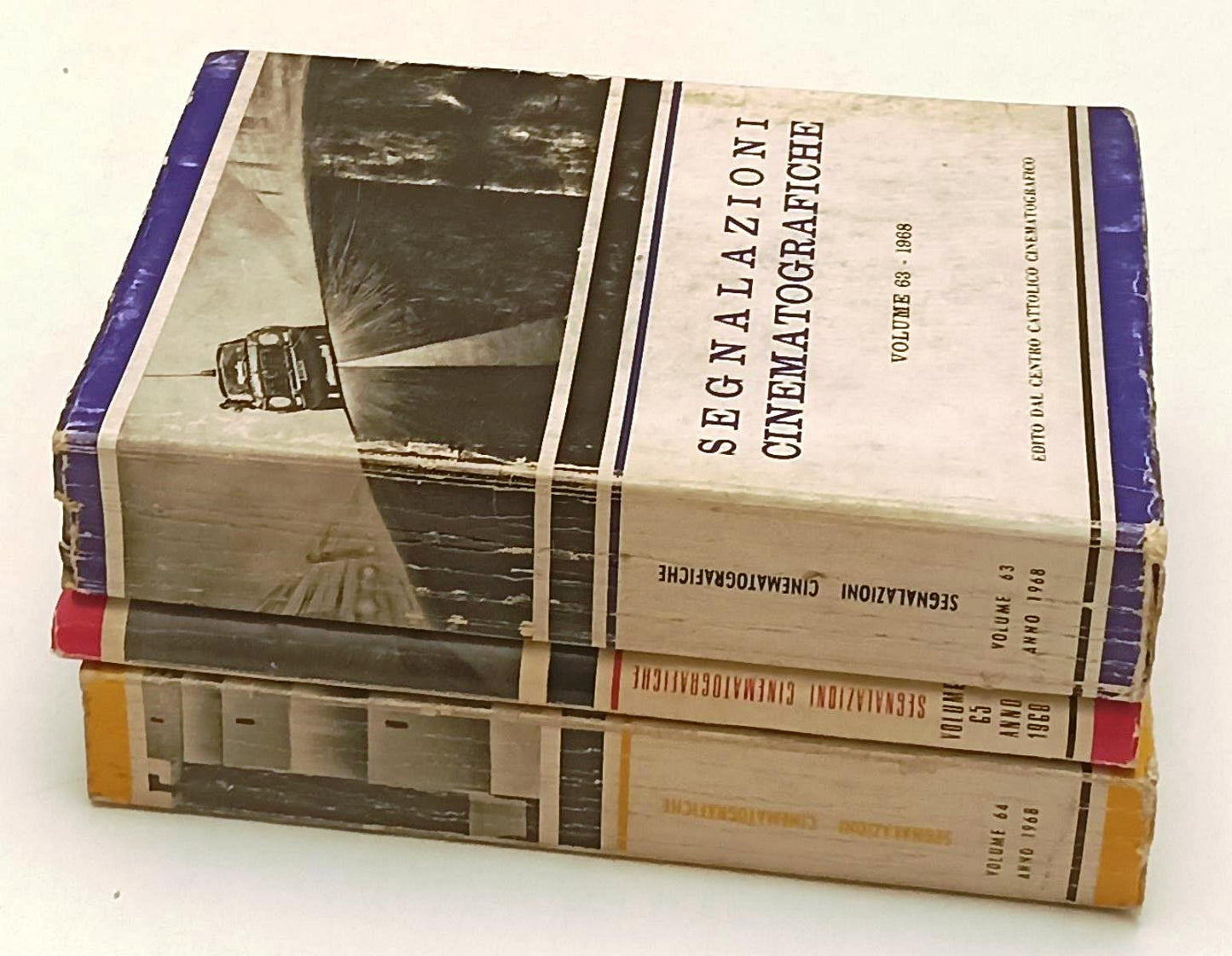 LW- SEGNALAZIONI CINEMATOGRAFICHE VOLUMI 63,64,65 1968- CENTRO CATTOLICO- YFS485