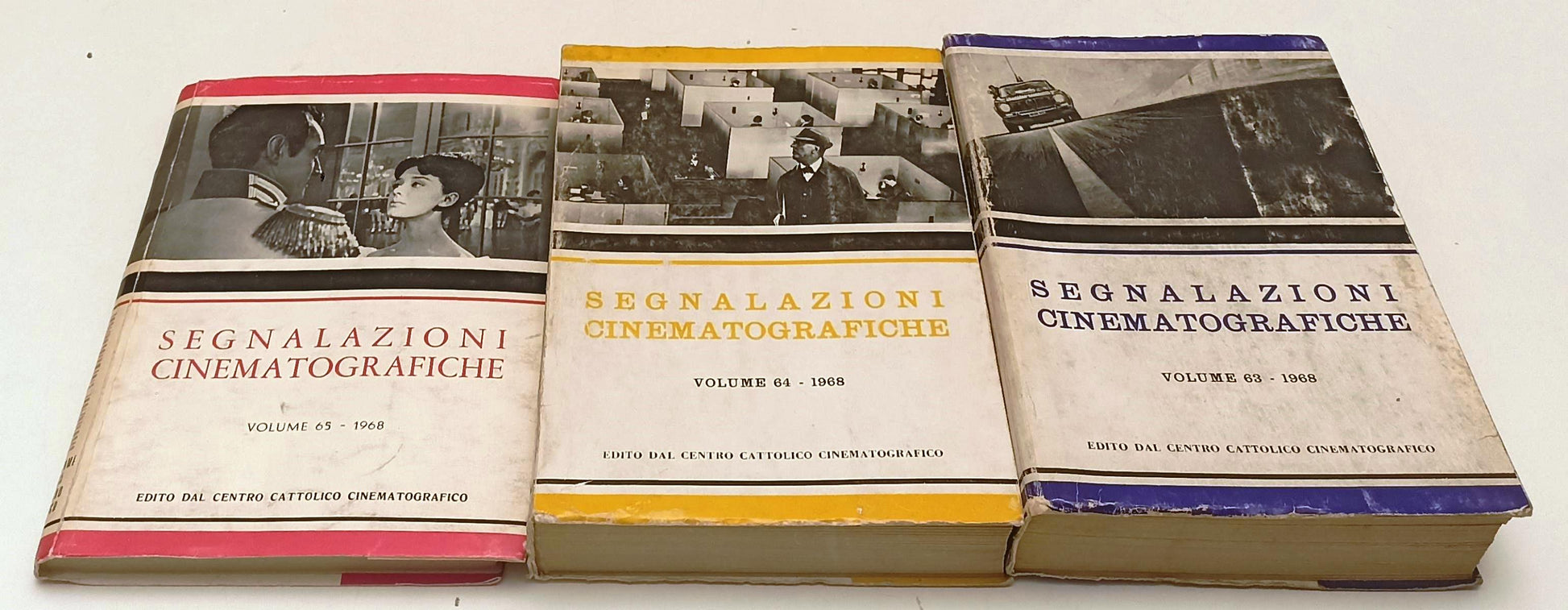 LW- SEGNALAZIONI CINEMATOGRAFICHE VOLUMI 63,64,65 1968- CENTRO CATTOLICO- YFS485