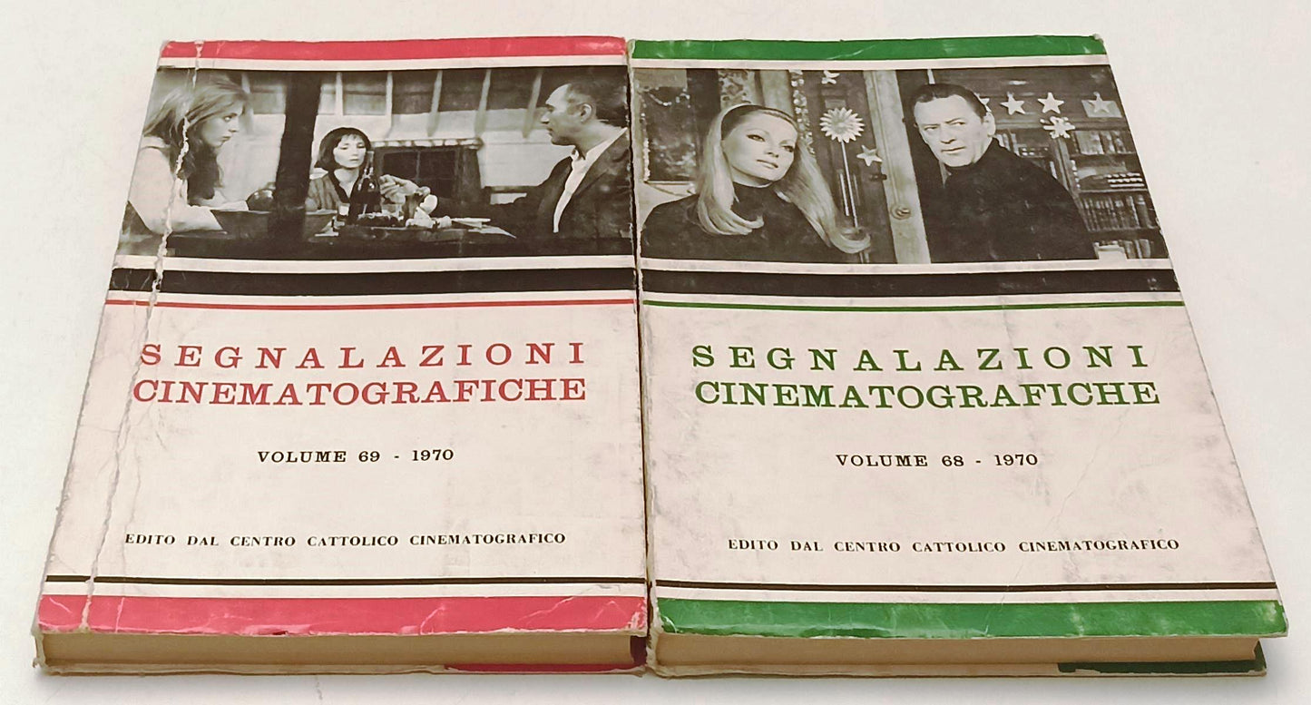 LW- SEGNALAZIONI CINEMATOGRAFICHE VOLUMI 68/69 1970 - CENTRO CATTOLICO - YFS488