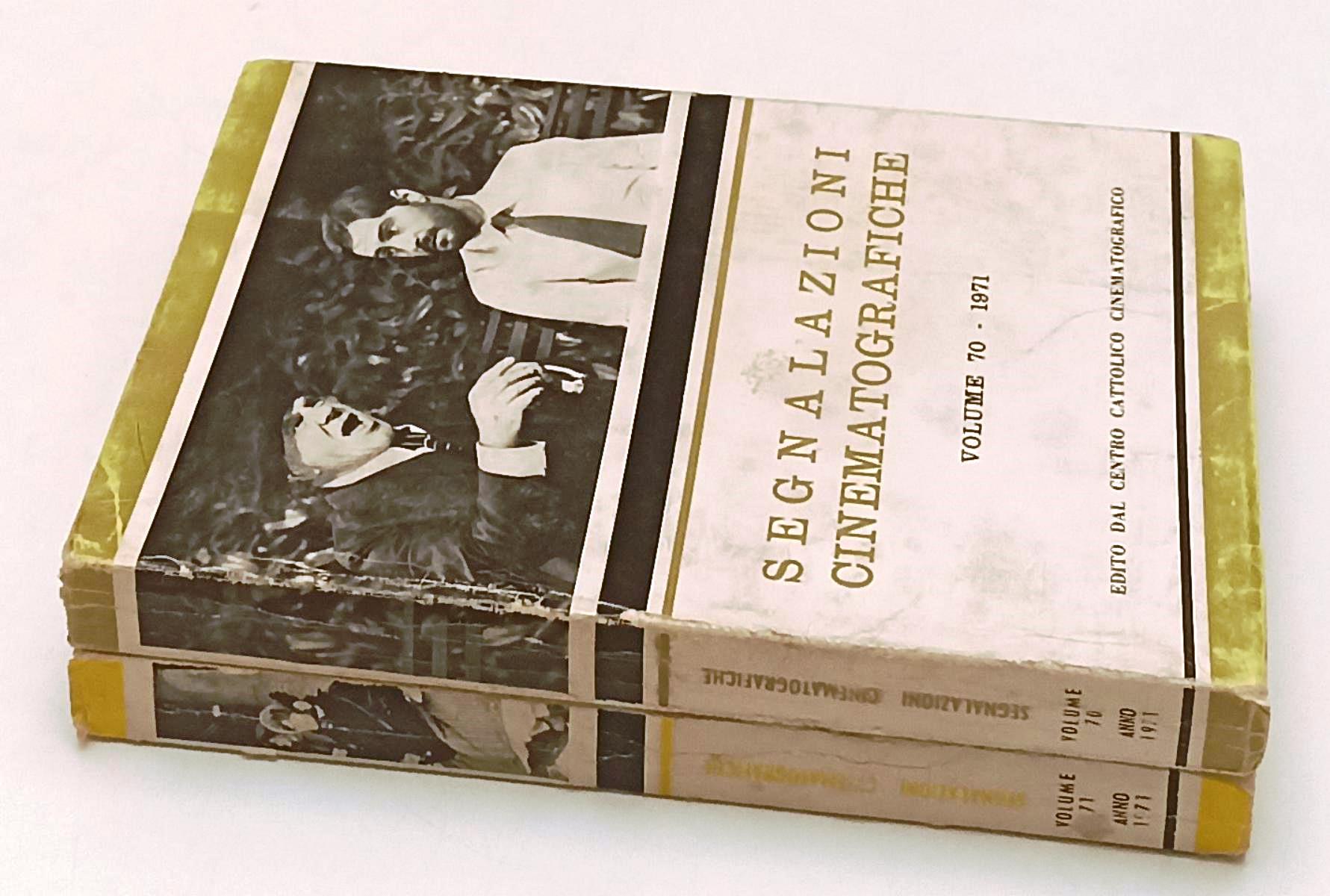 LW- SEGNALAZIONI CINEMATOGRAFICHE VOLUMI 70/71 1971 - CENTRO CATTOLICO - YFS485