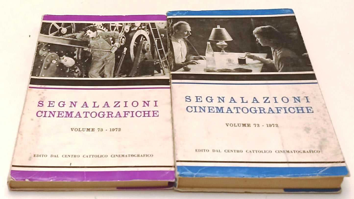 LW- SEGNALAZIONI CINEMATOGRAFICHE VOLUMI 72/73 1972 - CENTRO CATTOLICO - YFS485