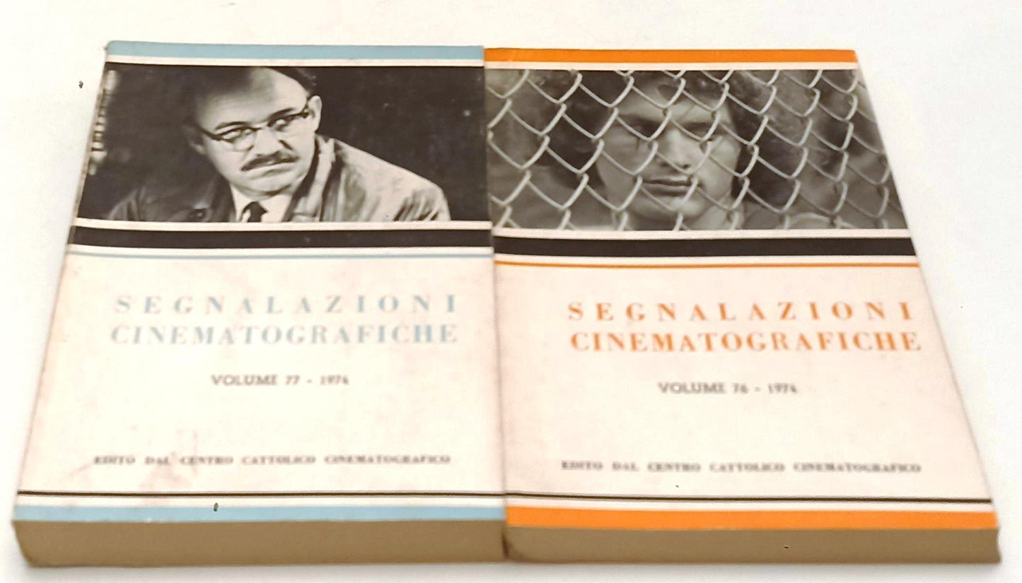 LW- SEGNALAZIONI CINEMATOGRAFICHE VOLUMI 76/77 1974 - CENTRO CATTOLICO - YFS488
