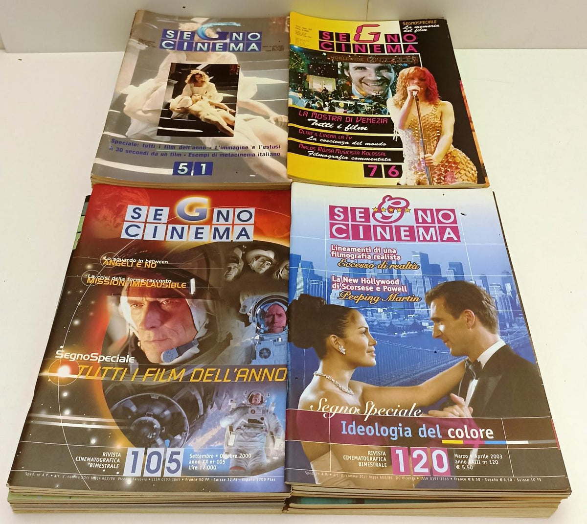 LW- LOTTO RIVISTA SEGNO CINEMA 32/121 - 59 NUMERI - 1988/2003 - BLCG17