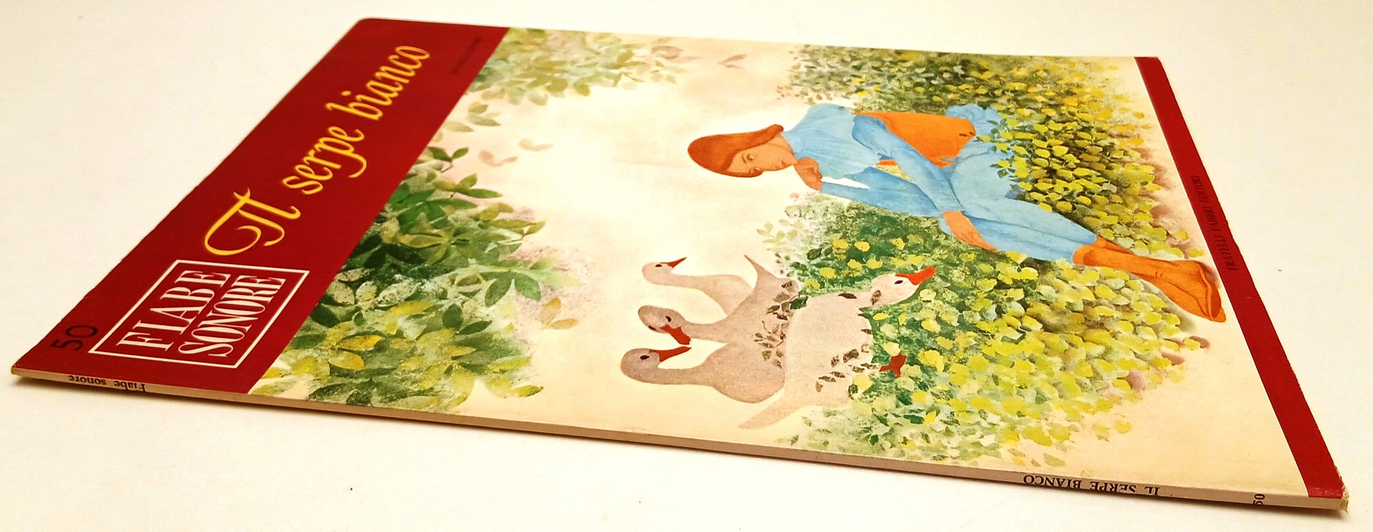 LB- FIABE SONORE N.50 IL SERPE BIANCO + disco 45 giri - FABBRI - RVSa750