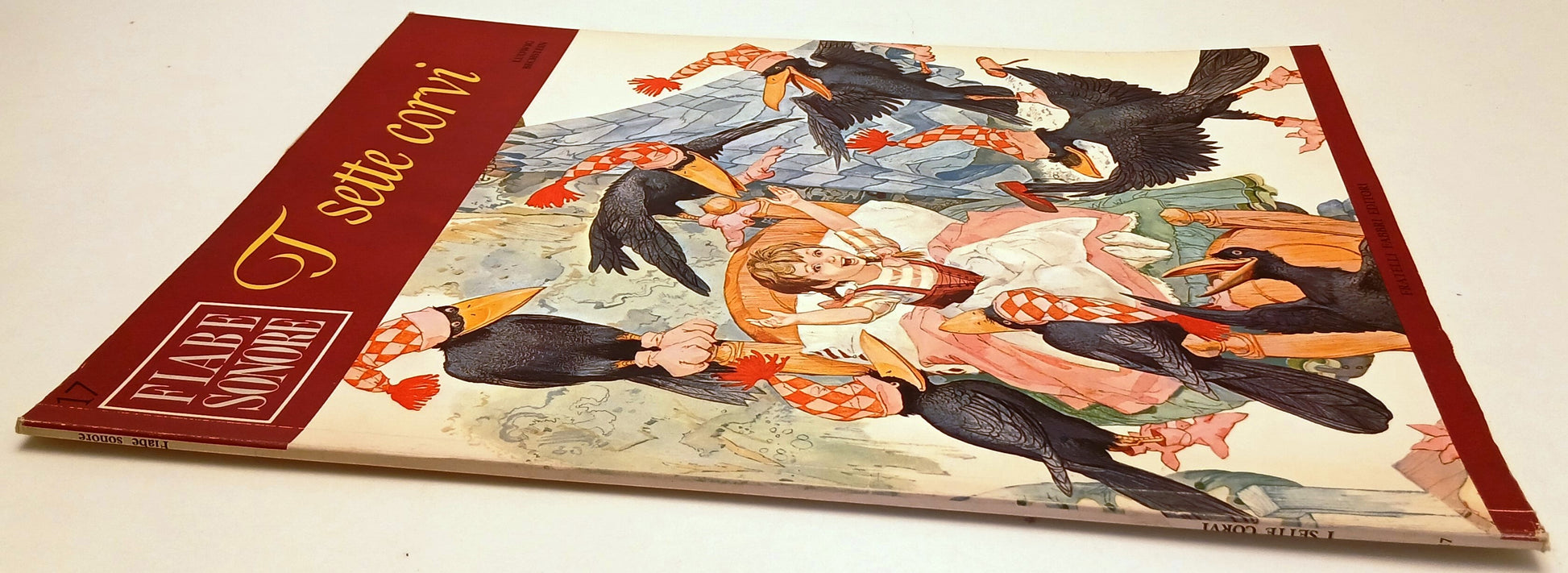 LB- FIABE SONORE N.17 I SETTE CORVI + disco 45 giri - FABBRI - RVSa749