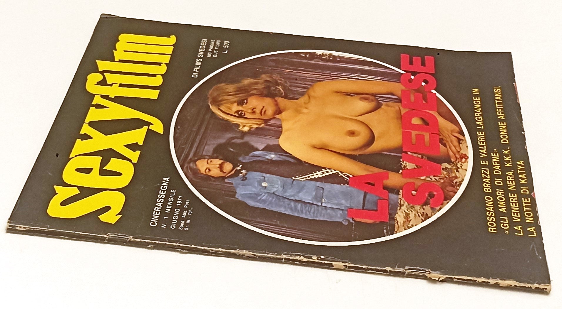 LX- RIVISTA SEXYFILM N.1 1971 CINERASSEGNA DI FILMS SVEDESI LA SVEDESE - RVSa495