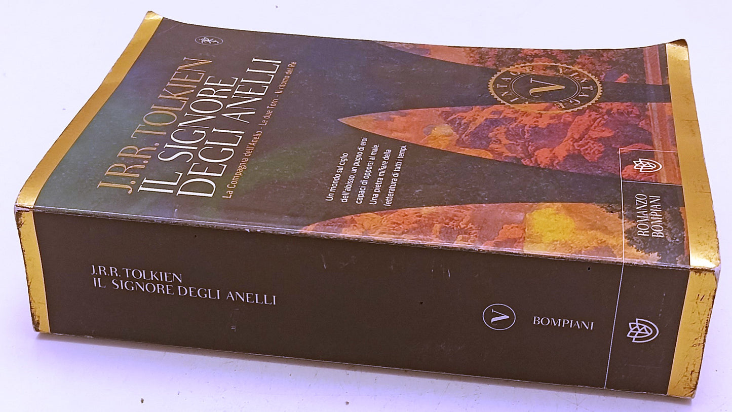 LF- IL SIGNORE DEGLI ANELLI - J.R.R. TOLKIEN - BOMPIANI - VINTAGE --- B - XFS
