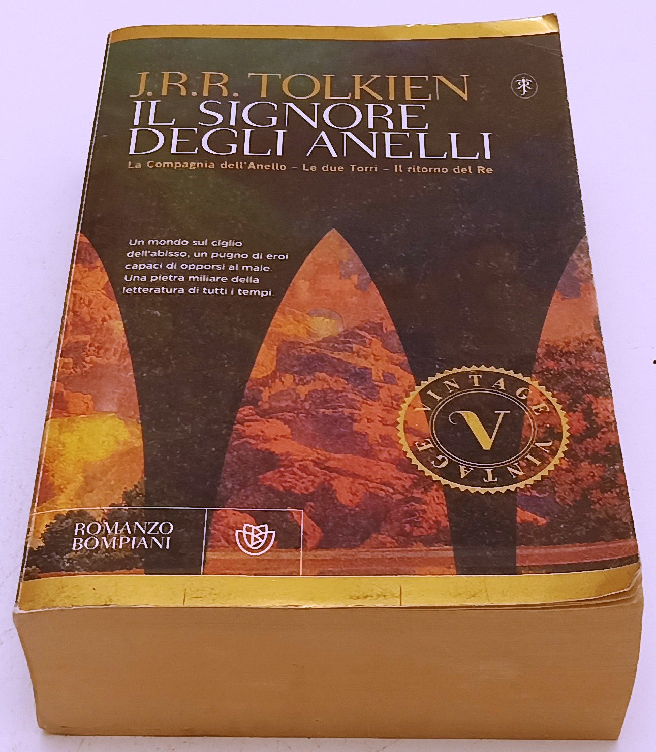 LF- IL SIGNORE DEGLI ANELLI - J.R.R. TOLKIEN - BOMPIANI - VINTAGE --- B - XFS