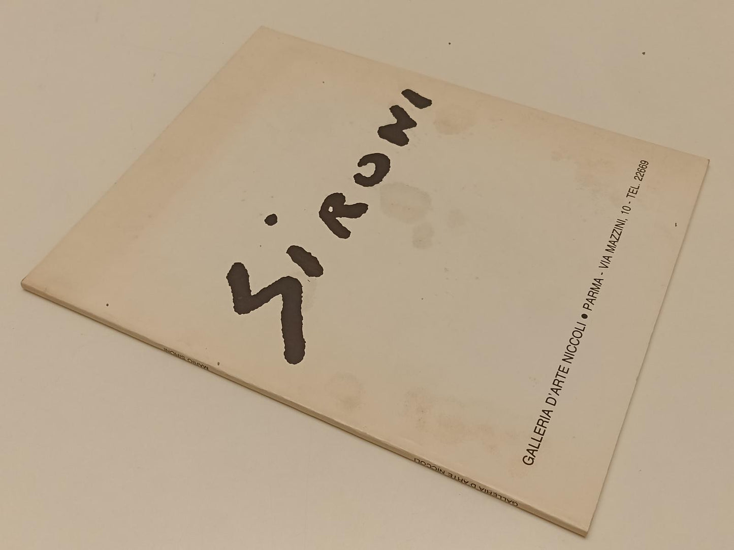 LT- SIRONI GALLERIA D'ARTE NICCOLI - PICA - GRAFICHE STEP --- 1992- B- XFS181