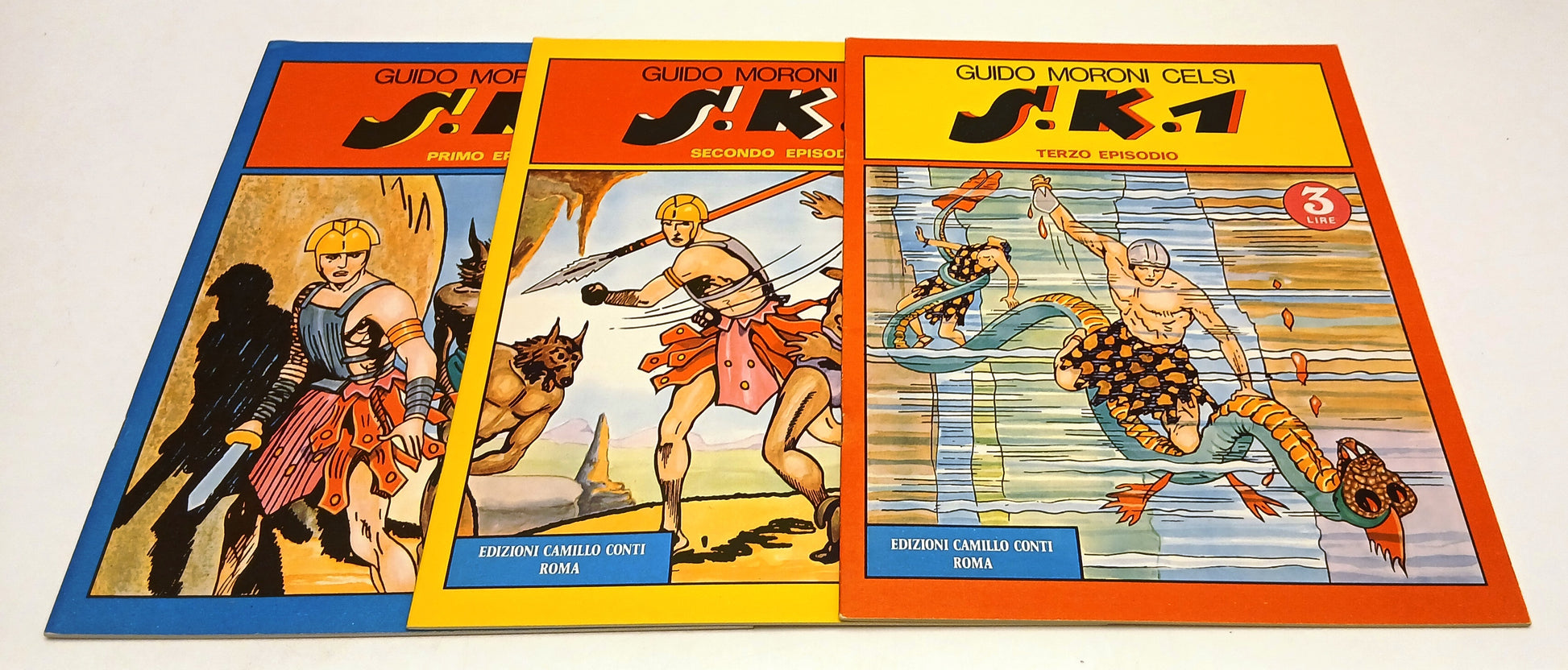 FZ- S.K.1 1/3 SERIE COMPLETA - GUIDO MORONI CELSI - CAMILLO CONTI - 1976- S- Z25