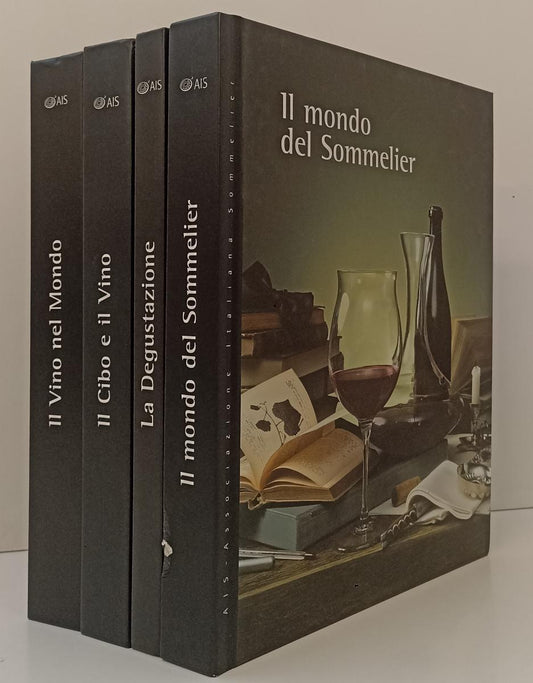LK- 4 VOLUMI VINO NEL MONDO SOMMELIER DEGUSTAZIONE CIBO- AIS- 2012/2014- C-YFS71