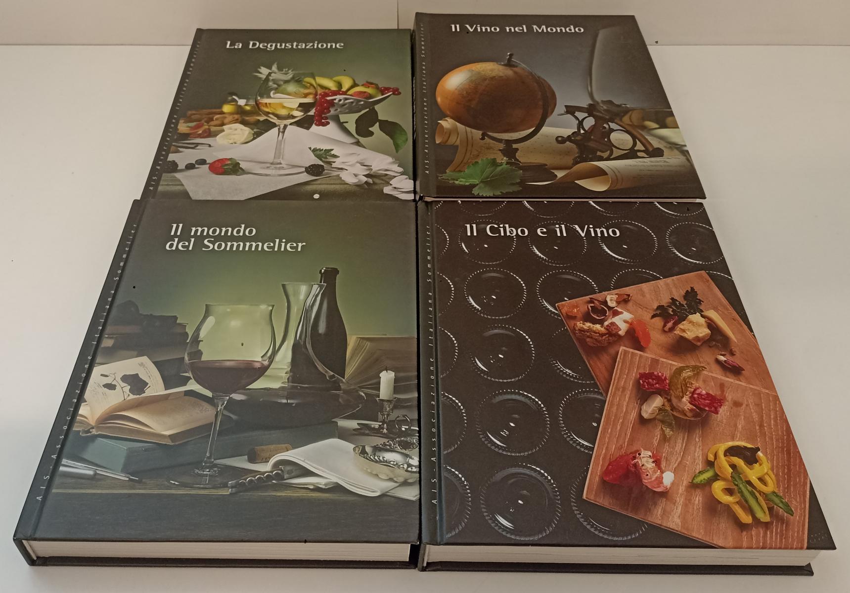 LK- 4 VOLUMI VINO NEL MONDO SOMMELIER DEGUSTAZIONE CIBO- AIS- 2012/2014- C-YFS71