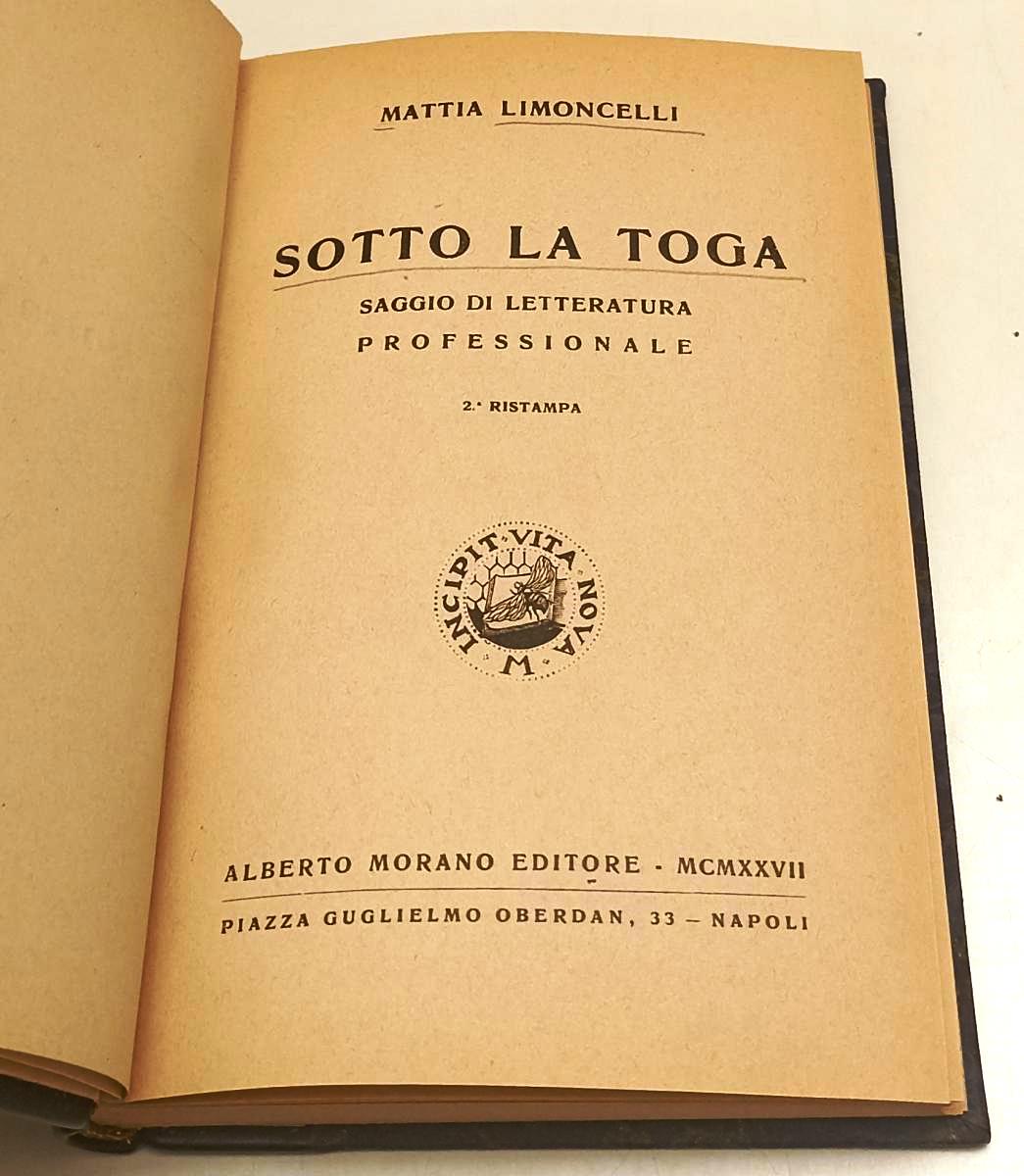 LZ- SOTTO LA TOGA - MATTIA LIMONCELLI - ALBERTO MORANO --- 1927 - C - XFS40