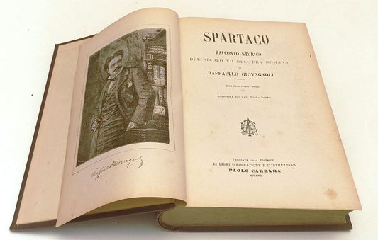LN- SPARTACO RACCONTO STORICO - RAFFAELLO GIOVAGNOLI- CARRARA--- 1904- C- XFS154