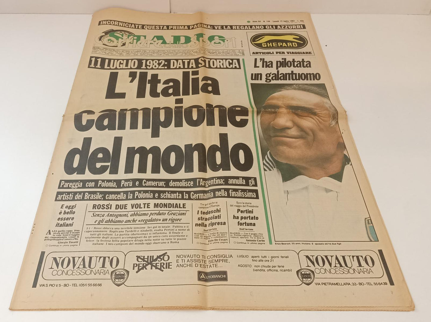 CORRIERE DELLO SPORT DEL 24 GIUGNO 1982 - FINE DI UN INCUBO - OTTIMO CORRIERE DELLO SPORT DEL 24 GIUGNO 1982 - FINE DI UN INCUBO - OTTIMO
