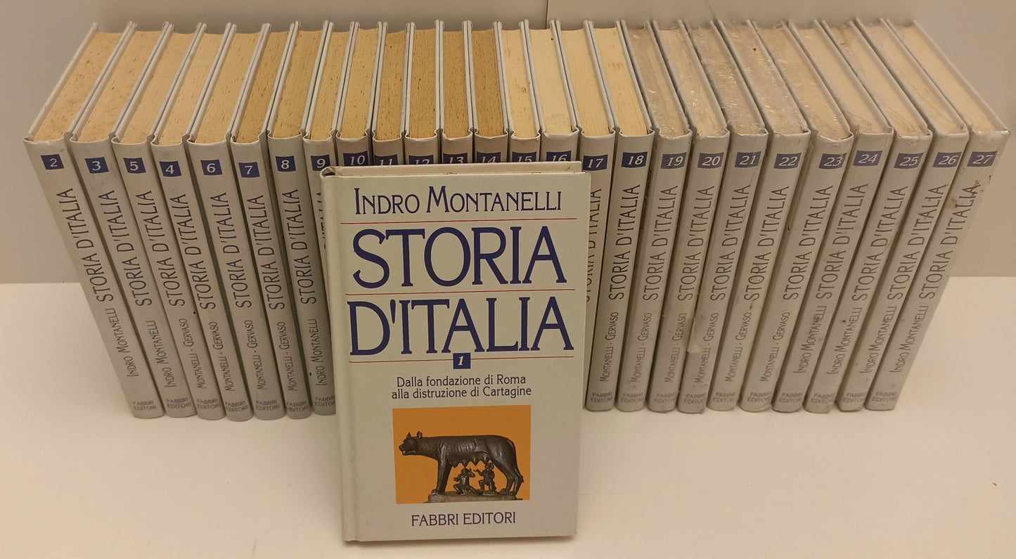 LS- STORIA D'ITALIA 1/50 + IL NOVECENTO - MONTANELLI GERVASO - FABBRI- C- BLCP19