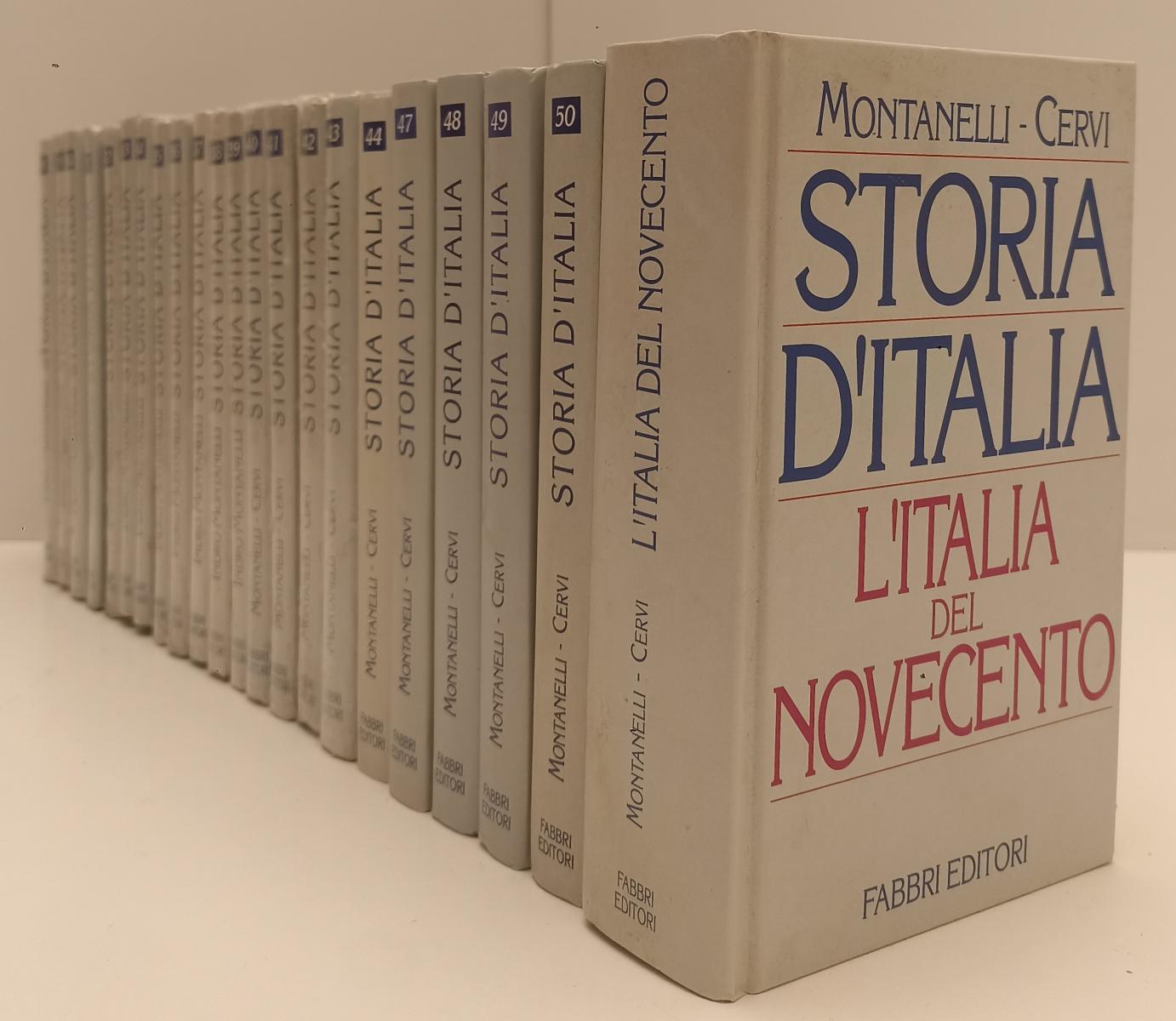 LS- STORIA D'ITALIA 1/50 + IL NOVECENTO - MONTANELLI GERVASO - FABBRI- C- BLCP19