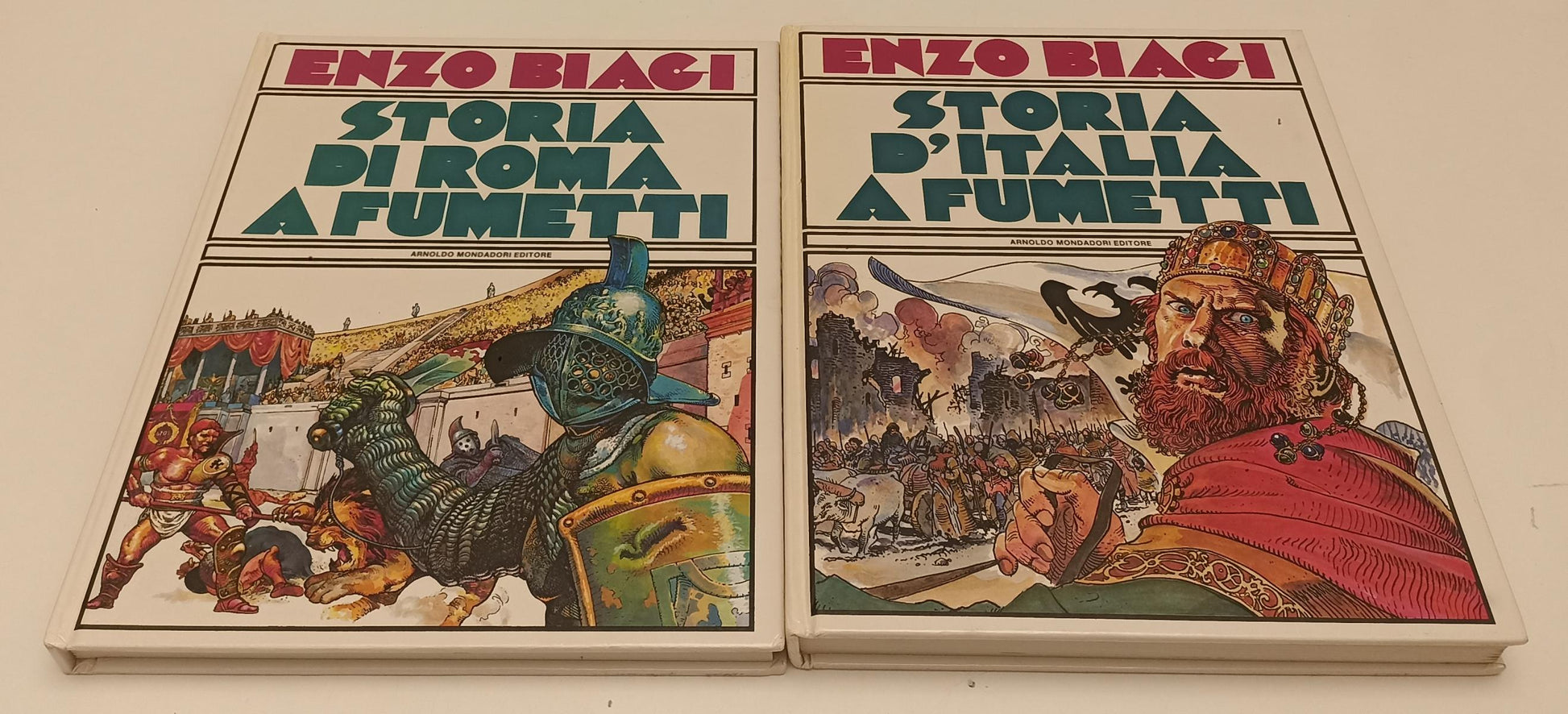 FV- STORIA DI ROMA A FUMETTI - ENZO BIAGI - MONDADORI - 1986 - C - D24