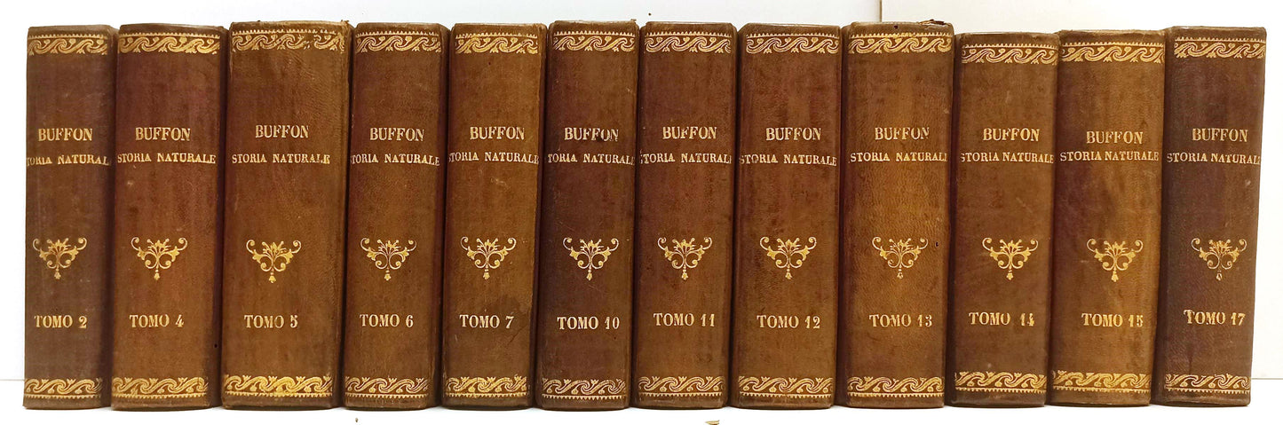 LH- STORIA NATURALE 35 VOLUMI 2/41- BUFFON- BATELLI & FIGLI- 1831/1837- C-BLCG23