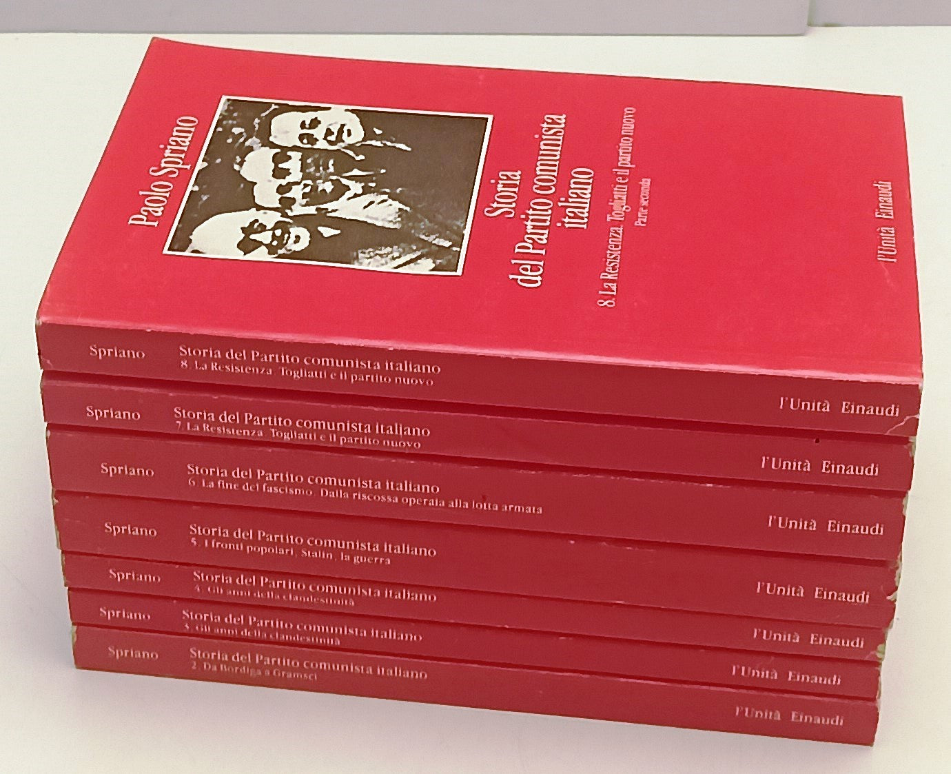 LS- STORIA DEL PARTITO COMUNISTA ITALIANO 2/8 - SPRIANO - EINAUDI L'UNITA' - XFS