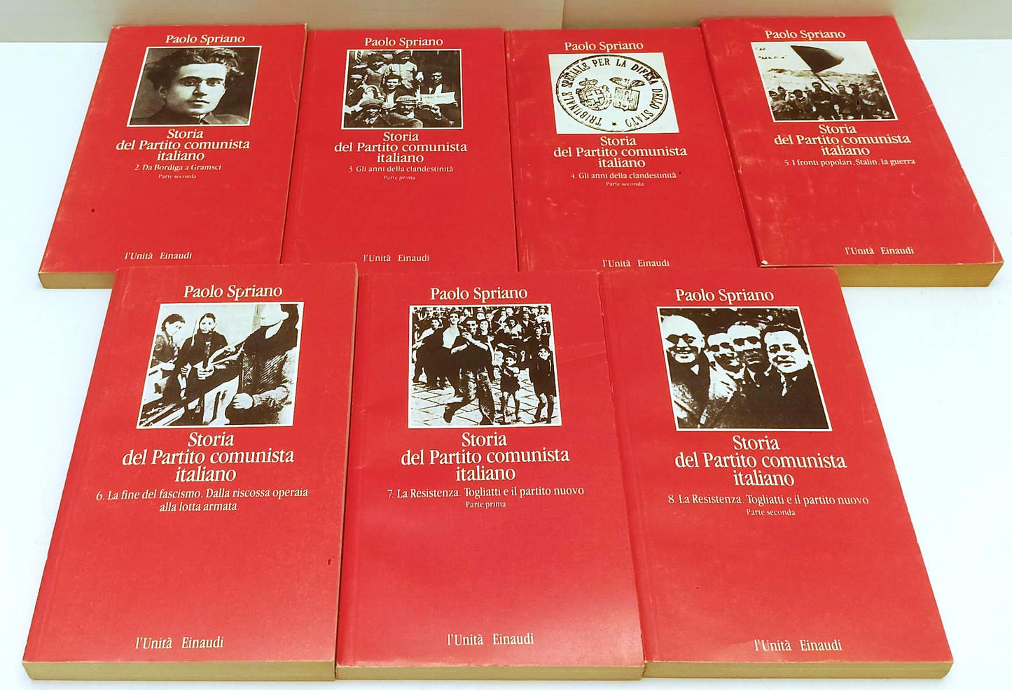 LS- STORIA DEL PARTITO COMUNISTA ITALIANO 2/8 - SPRIANO - EINAUDI L'UNITA' - XFS