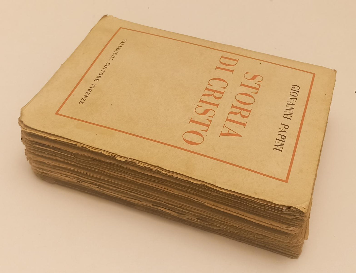 LD- STORIA DI CRISTO - GIOVANNI PAPINI - VALLECCHI -- 1a ED. - 1921 - B - XFS44