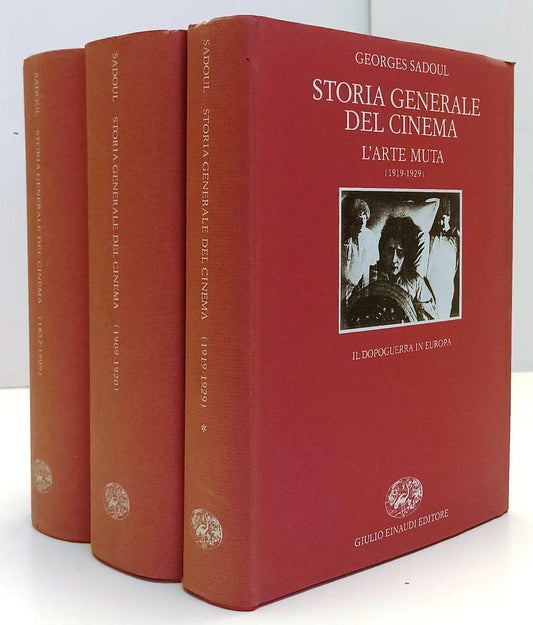 LW- STORIA GENERALE DEL CINEMA 3 VOLUMI - GEORGES SADOUL- EINAUDI- 1963- CS- XFS