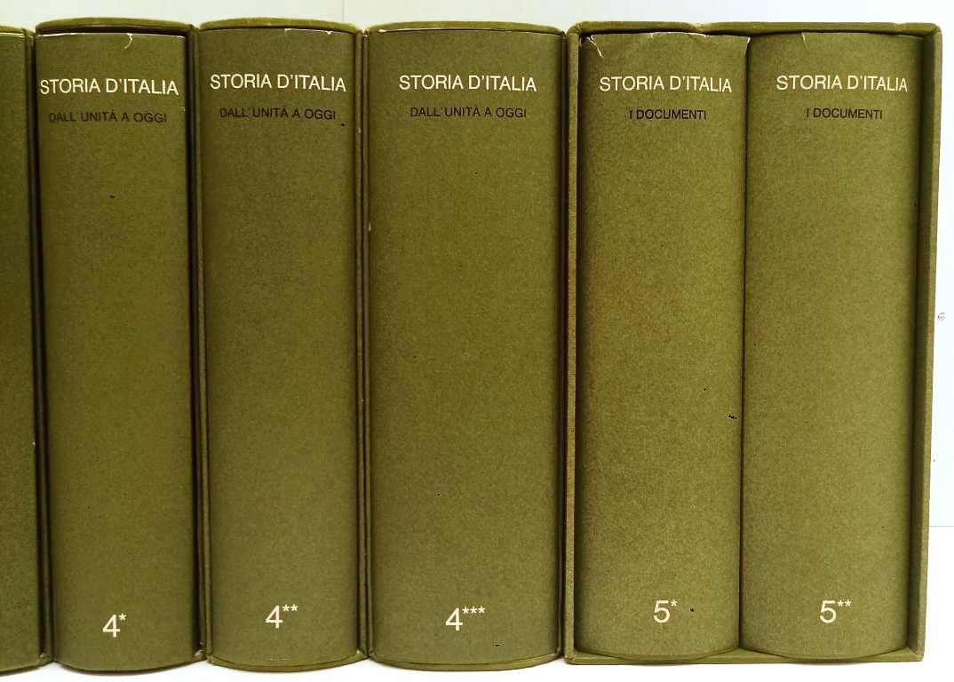 LS- STORIA D'ITALIA VOLUMI 2/5 (8 TOMI) -- EINAUDI --- 19761982 - CS- BLCG24