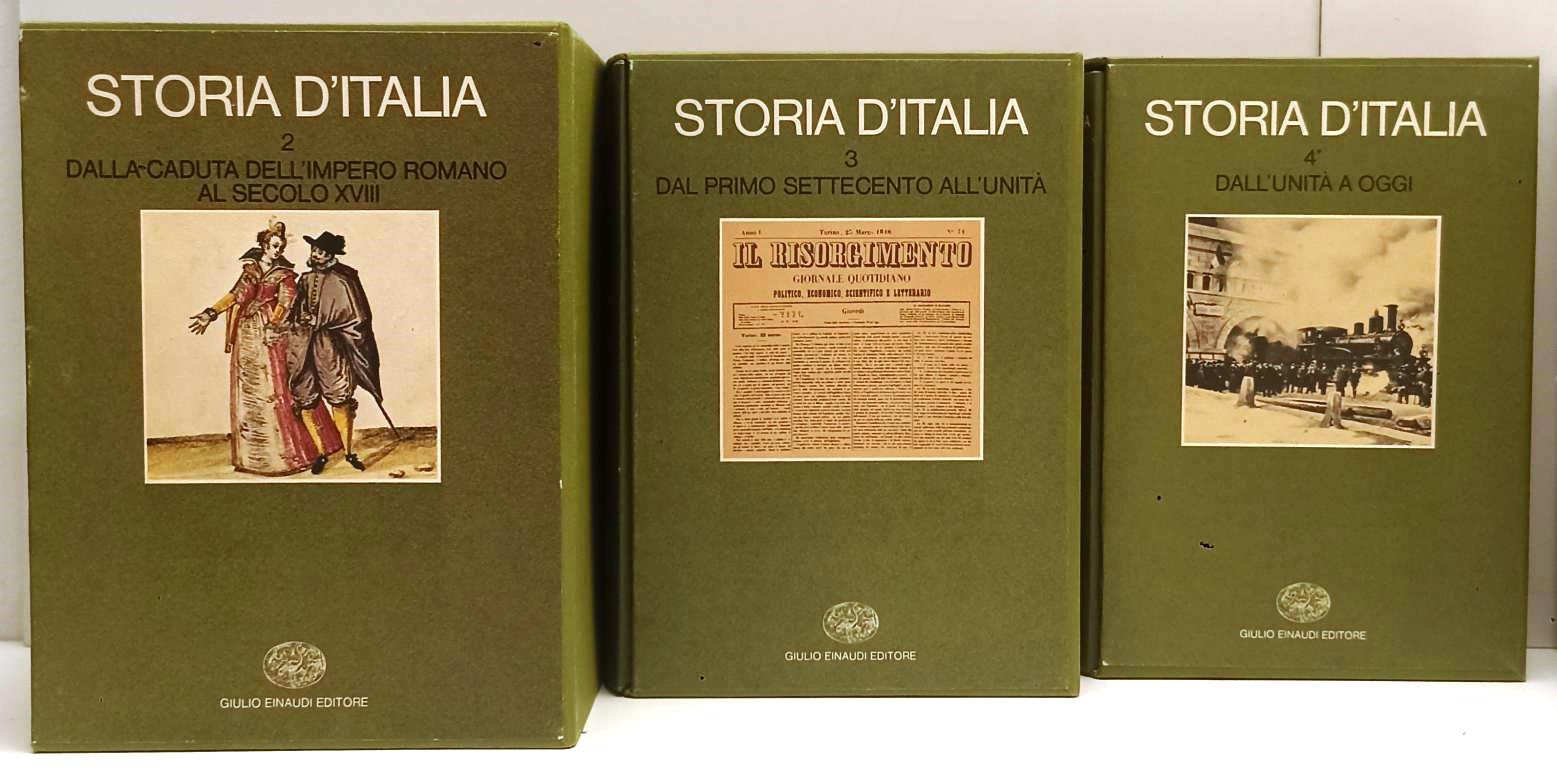 LS- STORIA D'ITALIA VOLUMI 2/5 (8 TOMI) -- EINAUDI --- 19761982 - CS- BLCG24