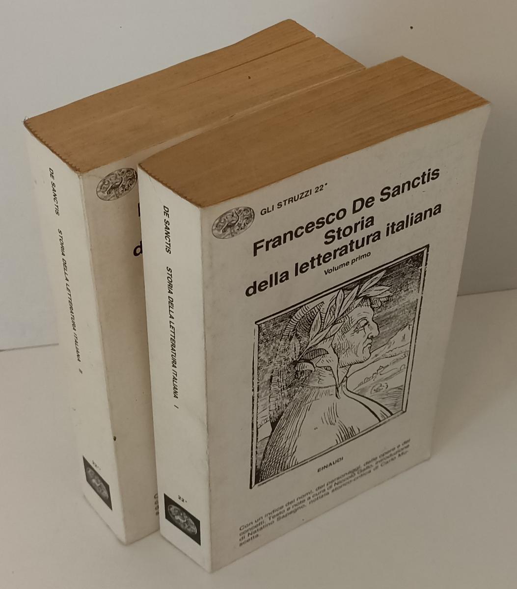 LS- STORIA DELLA LETTERATURA ITALIANA 1/2 - DE SANCTIS- EINAUDI- STRUZZI- B- XFS