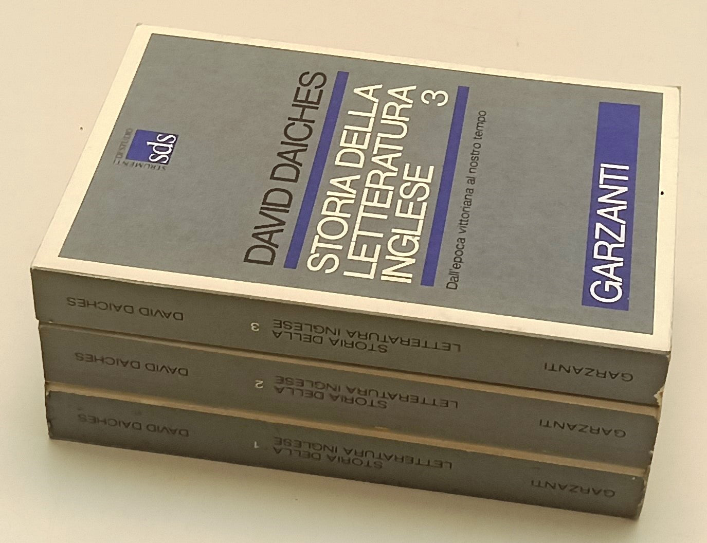 LS- STORIA DELLA LETTERATURA INGLESE 3 VOLUMI- DAVID DAICHES- GARZANTI- B-ZFS164