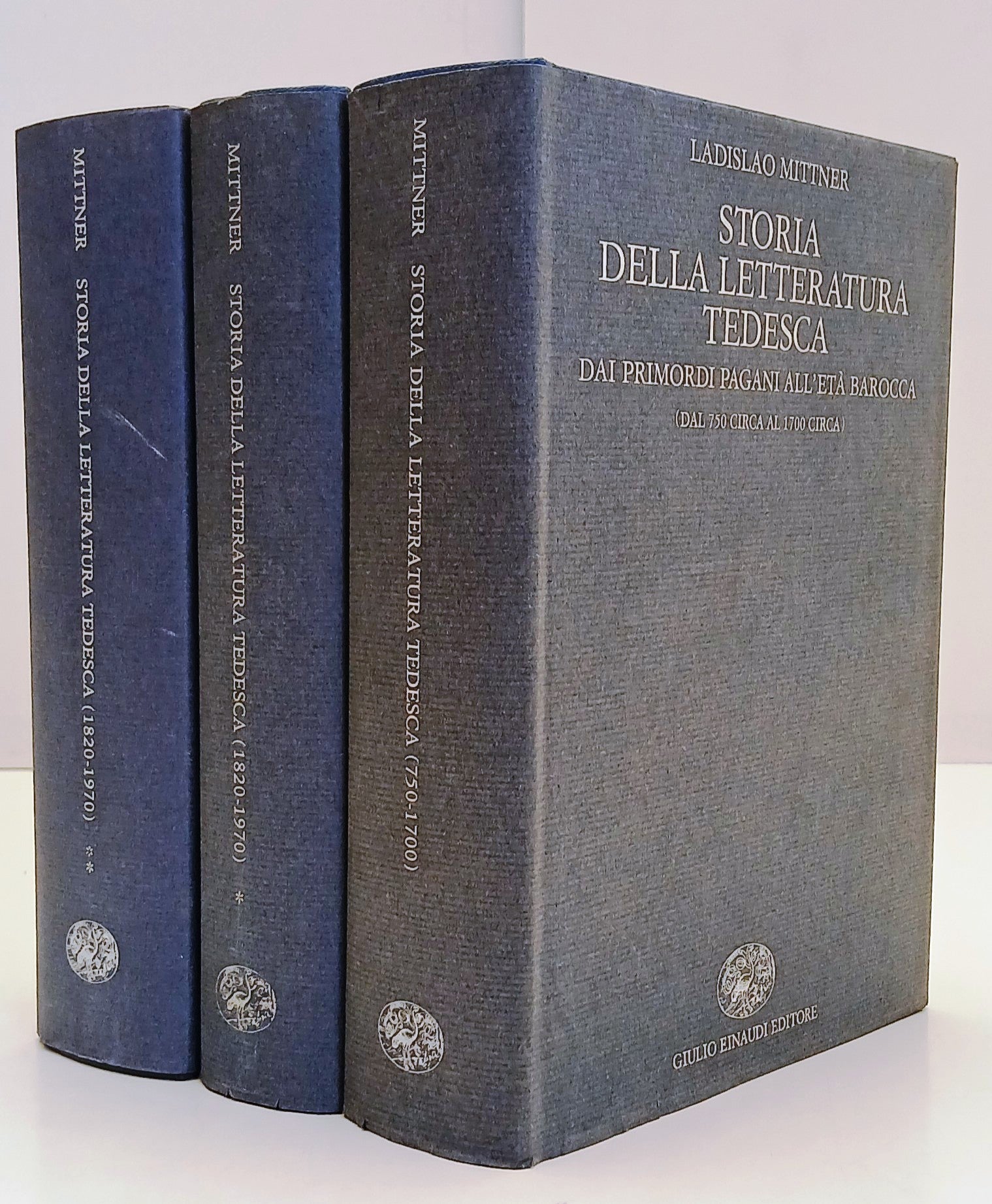 LS- STORIA DELLA LETTERATURA TEDESCA 3 VOLUMI- LEDISLAO MITTNER- EINAUDI- CS-XFS