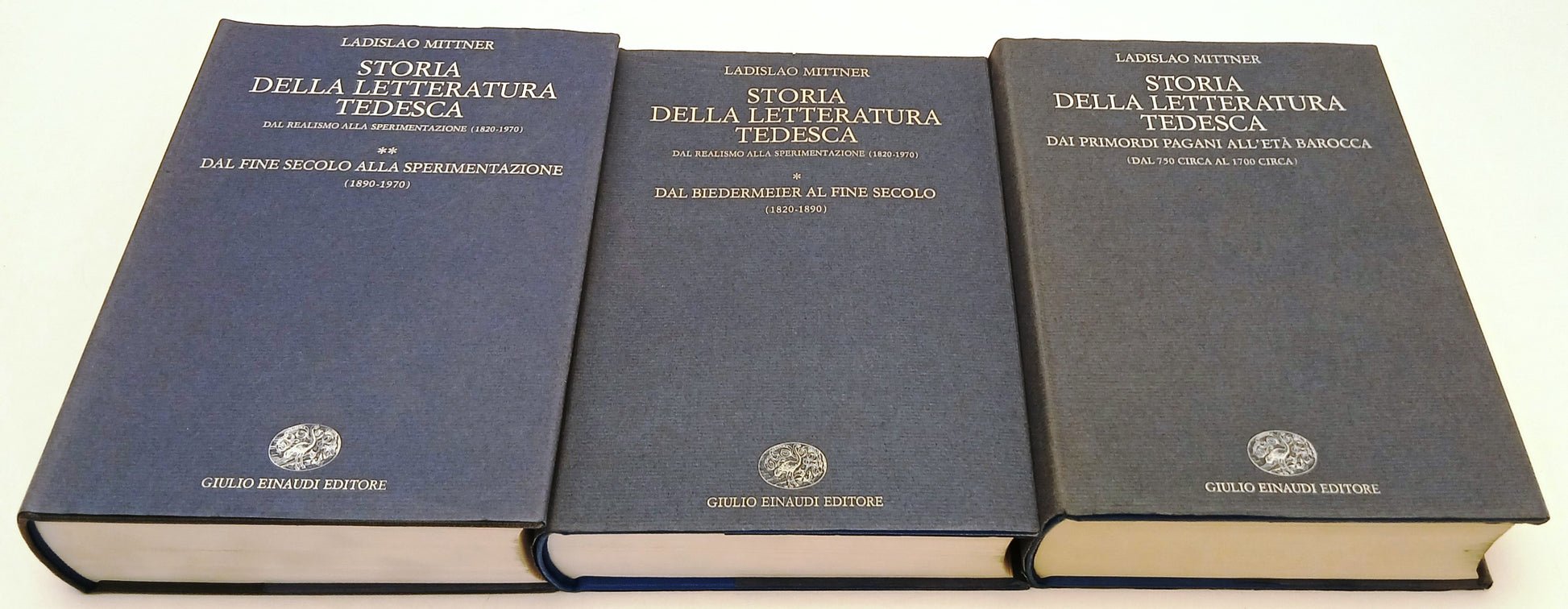 LS- STORIA DELLA LETTERATURA TEDESCA 3 VOLUMI- LEDISLAO MITTNER- EINAUDI- CS-XFS