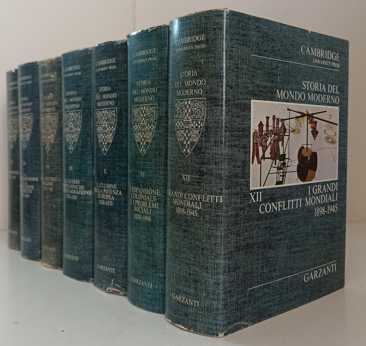 LS- STORIA DEL MONDO MODERNO 7 VOLUMI -- GARZANTI- CAMBRIDGE-- 1967- CS- BLCG9