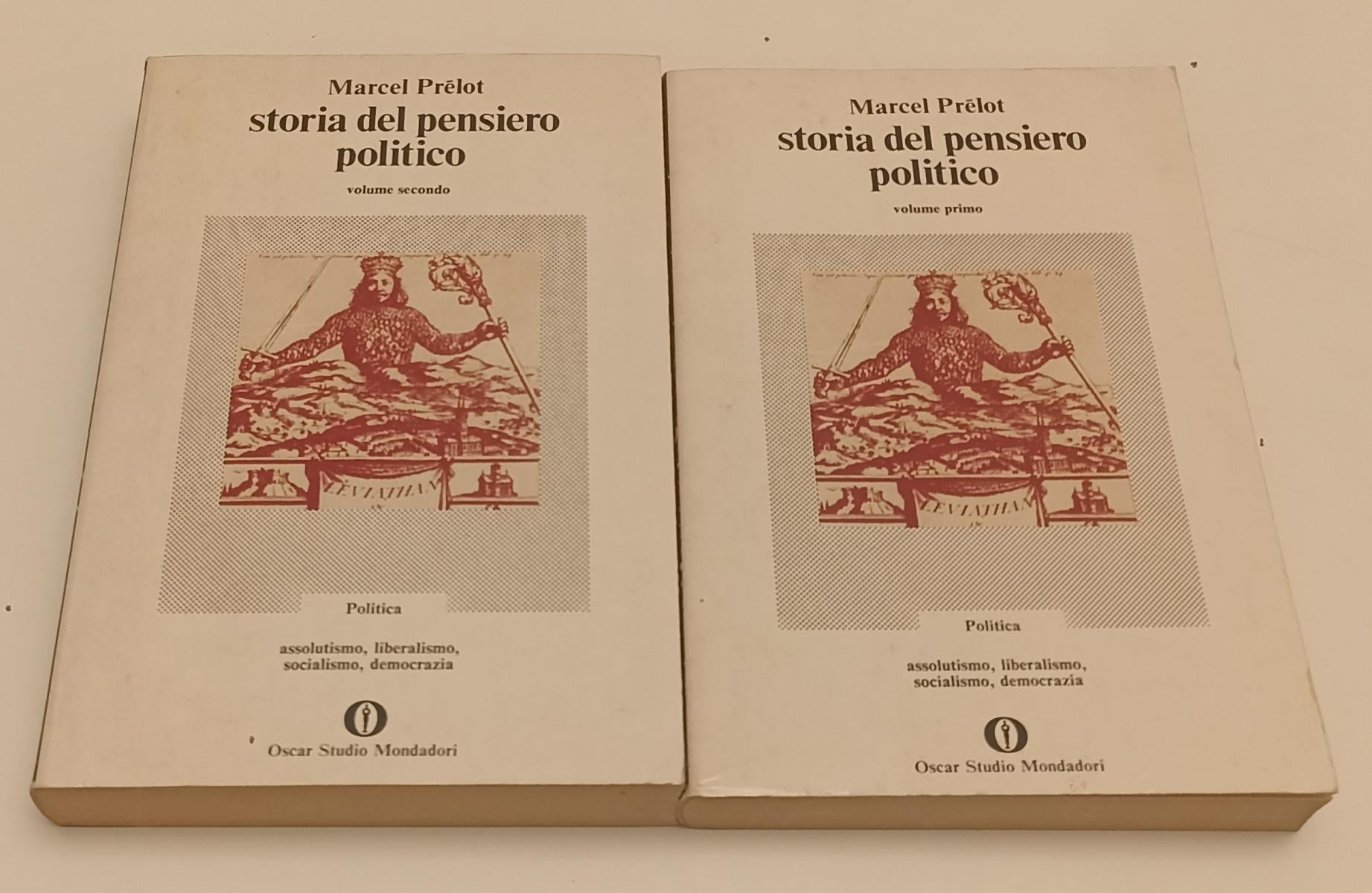 LS- STORIA DEL PENSIERO POLITICO 1/2- MARCEL PRELOT- MONDADORI- OSCAR- 1975-B-XFS