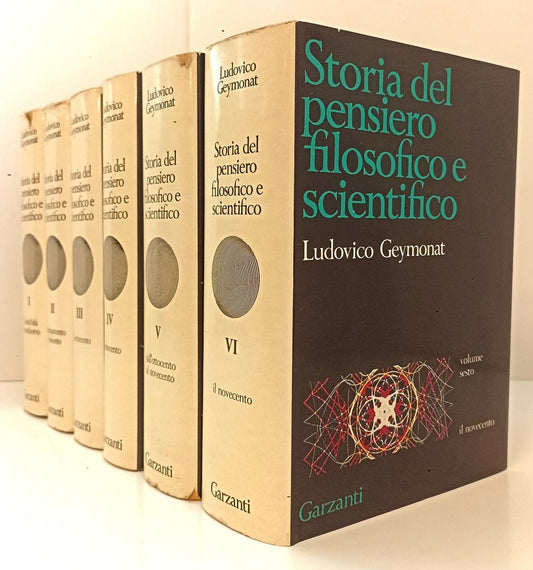 LS- STORIA PENSIERO FILOSOFICO SCIENTIFICO 6 VOLUMI- GEYMONAT- GARZANTI - BLCP9