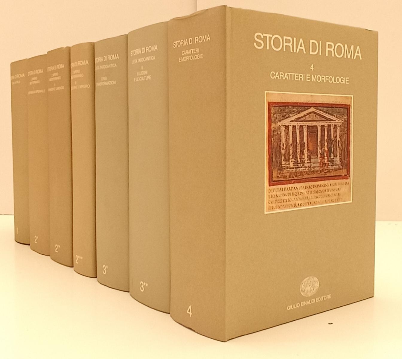 LS- STORIA DI ROMA 1/4 7 VOLUMI COMPLETA -- EINAUDI --- 1988/1993 - CS - XFS