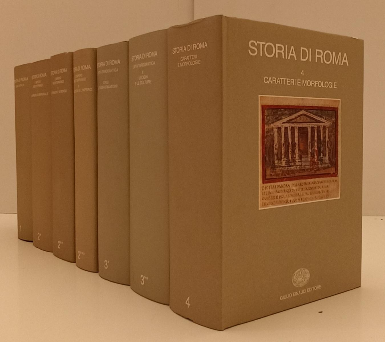 LS- STORIA DI ROMA 1/4 7 VOLUMI COMPLETA -- EINAUDI --- 1988/1993 - CS - XFS