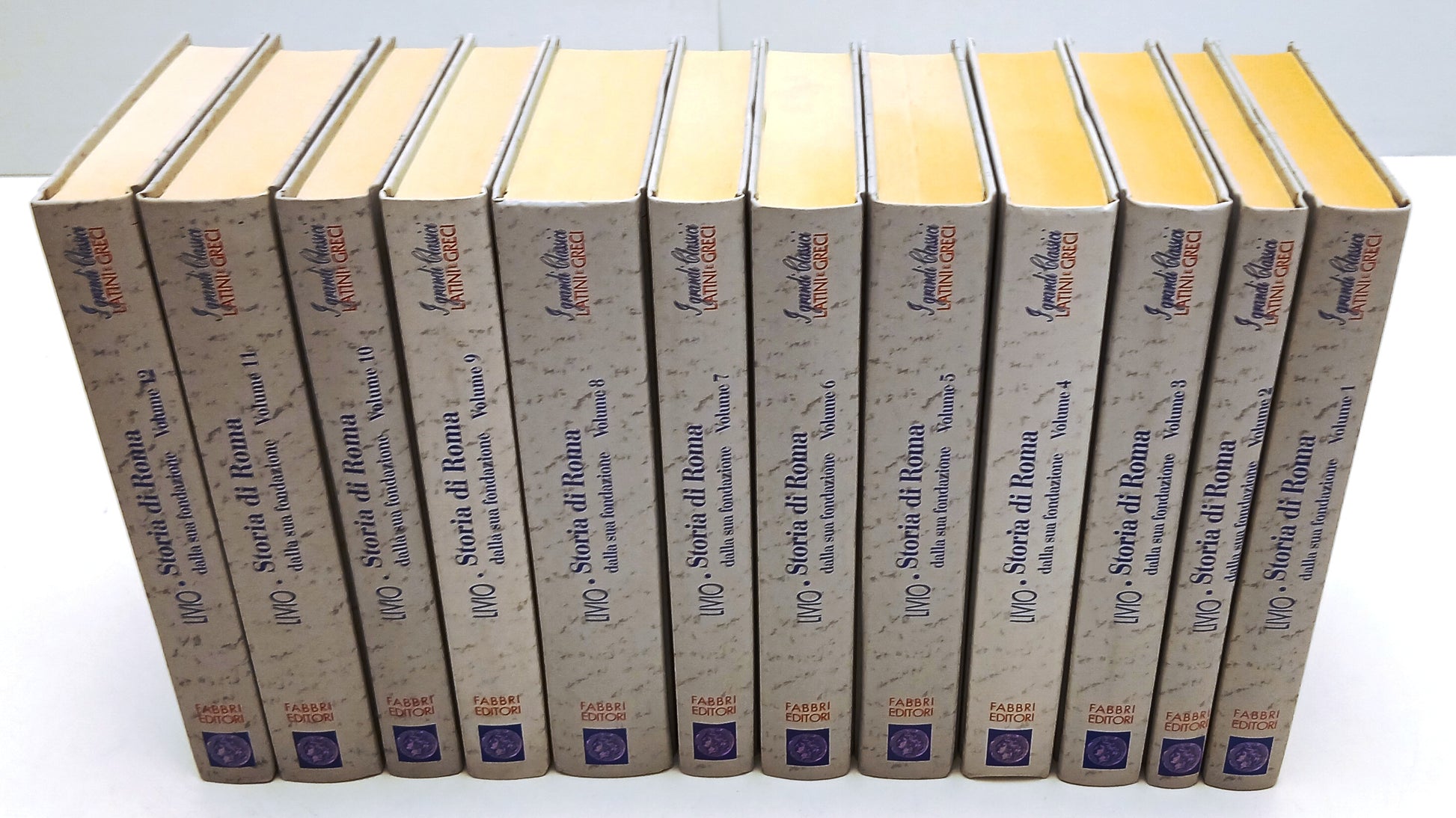 LN- STORIA DI ROMA 1/12 - LIVIO- FABBRI- GRANDI CLASSICI LATINI GRECI- C- BLCP90