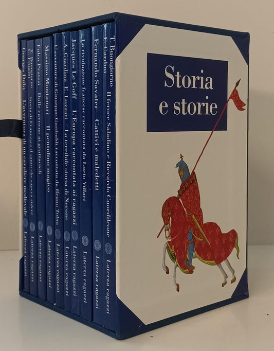 Storia e Storie 10 volumi- Le Goff Luzzati- Laterza Ragazzi- 1a ed.- cofanetto- XFS