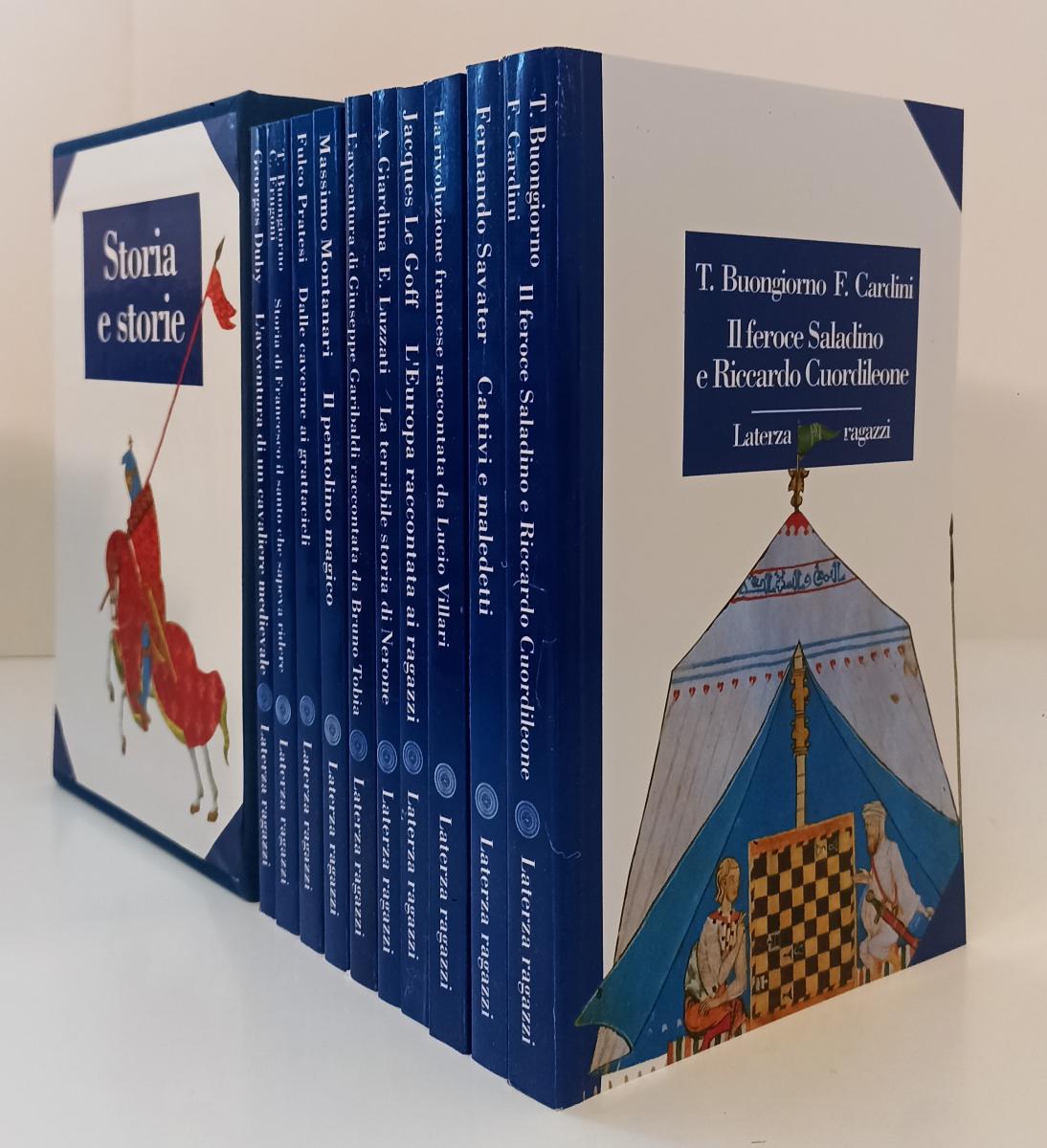 Storia e Storie 10 volumi- Le Goff Luzzati- Laterza Ragazzi- 1a ed.- cofanetto- XFS