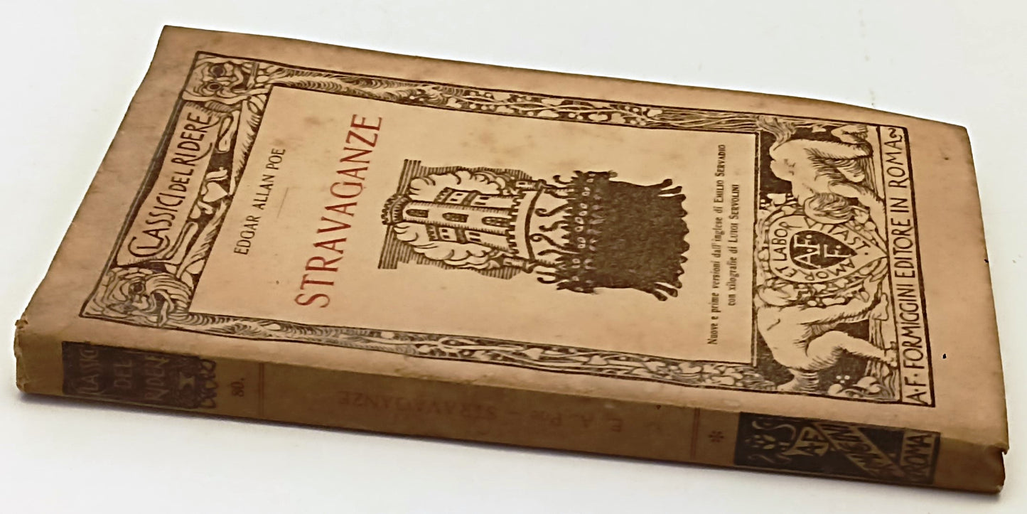 LN- STRAVAGANZE - EDGAR ALLAN POE- FORMIGGINI- CLASSICI DEL RIDERE- 1929- B- XFS