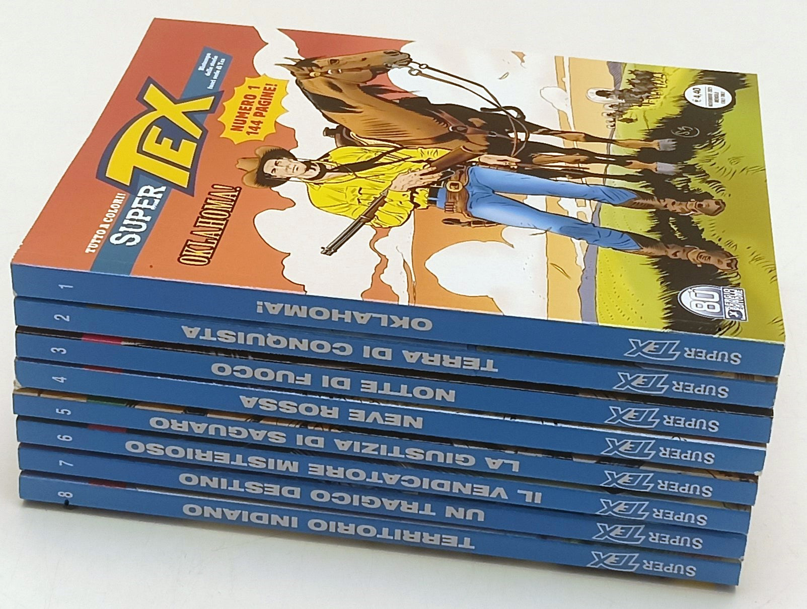 FB- SUPER TEX 1/8 SEQUENZA COMPLETA A COLORI -- BONELLI - 2021 - B - A25